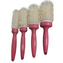 Escovas Térmicas Profissional Vazada Rosa com Cerdas Brancas Escovas Térmicas Profissional Vazada Rosa com Cerdas Brancas