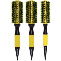 Escovas Thermal Ceramic Yellow 2x 57mm 1x 47mm Marco Boni Escovas Thermal Ceramic Yellow 2x 57mm 1x 47mm Marco Boni