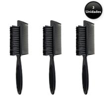 Escovinha disfarce barbeiro pente de cabelo dupla 3 uni Escovinha disfarce barbeiro pente de cabelo dupla 3 uni