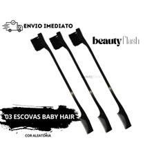 Escovinha Pente Baby Hair Beauty Flash Cabelos Beleza Acessórios Salão Escovinha Sobrancelha Escovinha Pente Baby Hair Beauty Flash Cabelos Beleza Acessórios Salão Escovinha Sobrancelha