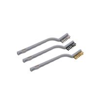 Escovinhas de Limpeza Pesada Aço Inox Nylon Escovas 3un Escovinhas de Limpeza Pesada Aço Inox Nylon Escovas 3un