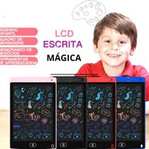 Escrever, Desenhar, Colorir Para Estudo e Brincadeiras Criativas + 3 Anos Tablet Infantil Lousa Mágica 12 Polegadas Lcd