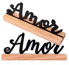 Escrita de Madeira 20cm Amor - C3B