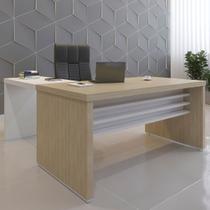 Escritório Completo Executiva Tamburato Carvalho/Branco - Artany Móveis Escritório Completo Executiva Tamburato Carvalho/Branco - Artany Móveis