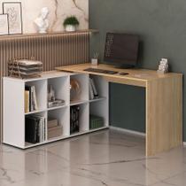 Escritório Completo Nero Carvalho/Branco - Artany Móveis Escritório Completo Nero Carvalho/Branco - Artany Móveis