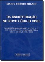 Escrituracao no novo codigo civil, da Escrituracao no novo codigo civil, da
