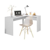 Escrivanhinha de Canto Office Presence Branco Mesa de Computador para Quarto Escritório - Demóbile