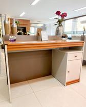 Escrivaninha 1 Porta 1 Gaveta - Sevilha-Off White - Mavau Móveis