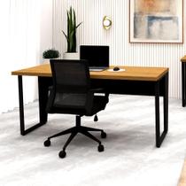 Escrivaninha 1,60m x 0,70m Pé Metal e Cadeira Diretor F5 Escrivaninha 1,60m x 0,70m Pé Metal e Cadeira Diretor F5