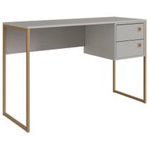 Escrivaninha 2 Gavetas 120 Cm P1012 Arenas Dourado Pp Milani Store Arenas Dourado