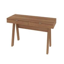 Escrivaninha 2 Gavetas 120x75,5x45 cm Amêndoa Tecnomobili