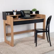 Escrivaninha 2 Gavetas 128cm Hanover/Nero Home Office Flexus Artesano