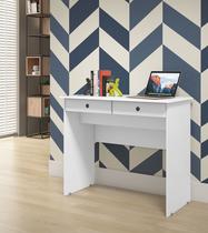 Escrivaninha 2 Gavetas Plus Branco - Comprar Moveis para sua Casa Escrivaninha 2 Gavetas Plus Branco - Comprar Moveis para sua Casa