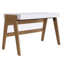 Escrivaninha 2 gavetas Trend Artesano 120 cm (largura) em MDP Hanover e Off White Escrivaninha 2 gavetas Trend Artesano 120 cm (largura) em MDP Hanover e Off White