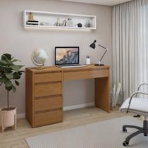 Escrivaninha 5 Gavetas 136cm 100% MDF Berlim Yescasa