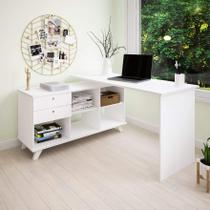 Escrivaninha Artany Gold Cor Branco