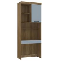 Escrivaninha Bancada Estudo Modulada 90cm Delphi Avelã/Grey L01 - Mpozenato Escrivaninha Bancada Estudo Modulada 90cm Delphi Avelã/Grey L01 - Mpozenato