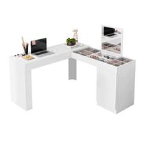 Escrivaninha Canto Penteadeira Star com Vidros de Correr