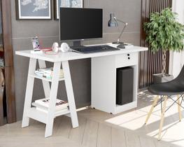 Escrivaninha Cavalete P/ Notebook C/ Gaveta Branco Escrivaninha Cavalete P/ Notebook C/ Gaveta Branco