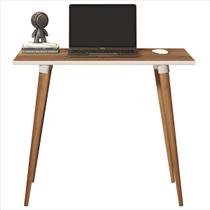 Escrivaninha Classic MDF Pés Madeira Retrô Freijó - DWR