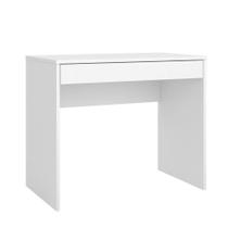 Escrivaninha Com 1 Gaveta Facility Branco Branco Escrivaninha Com 1 Gaveta Facility Branco Branco