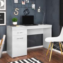 Escrivaninha Com 1 Porta 1 Gaveta Vitória Branco Branco Escrivaninha Com 1 Porta 1 Gaveta Vitória Branco Branco