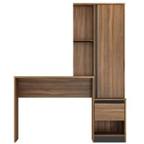 Escrivaninha com Armário 1 Porta c/ Nichos Office Luna