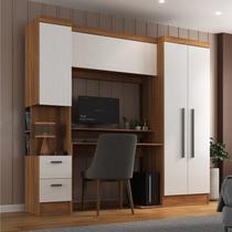 Escrivaninha com Armário 4 Portas e 2 Gavetas Modulado Viena