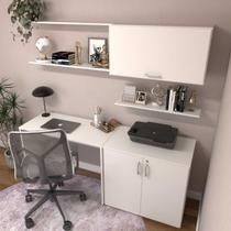 Escrivaninha com Armários 170cm e Prateleira
