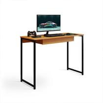 Escrivaninha Com Gaveta Megane 110 X 45 Klm Store Preto/canela