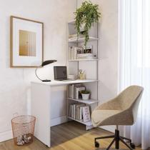 Escrivaninha com Livreiro Eccos Compacta Home Office Estudo