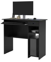 Escrivaninha computador mesa PC Viena cor Preto Black