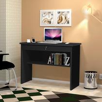 Escrivaninha Computador Orquídea com 1 Gaveta Home Office Quarto Resistente - Preto Escrivaninha Computador Orquídea com 1 Gaveta Home Office Quarto Resistente - Preto