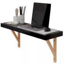Escrivaninha D Trabalho Moderna D Parede Mdp Preto Notebook Escrivaninha D Trabalho Moderna D Parede Mdp Preto Notebook
