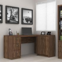 Escrivaninha de Canto 3 gavetas 2 Portas Várias Cores ME4100 Tecnomóbili