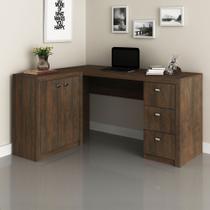 Escrivaninha de Canto 3 gavetas 2 Portas Várias Cores ME4100 Tecnomóbili
