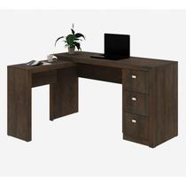 Escrivaninha De Canto Reversível ME4101 Rustico Tecno Mobili Escrivaninha De Canto Reversível ME4101 Rustico Tecno Mobili