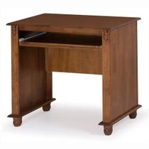 Escrivaninha de Madeira 100 cm Antique com Suporte para Teclado - 604-T