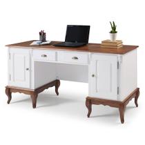 Escrivaninha de Madeira Antique com 2 Gavetas e 2 Portas - M560813 Escrivaninha de Madeira Antique com 2 Gavetas e 2 Portas - M560813