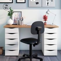 Escrivaninha due- nogal/branco 6023 Escrivaninha due- nogal/branco 6023