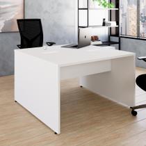 Escrivaninha Dupla Painel Smart 120x120x74cm Yescasa Branco Escrivaninha Dupla Painel Smart 120x120x74cm Yescasa Branco