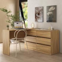 Escrivaninha em L 120cm c/ 6 Gavetas Flex Multimóveis MP6030 Escrivaninha em L 120cm c/ 6 Gavetas Flex Multimóveis MP6030