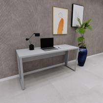 Escrivaninha Escritório 150cm x 60cm Pés Metal Cinza F5