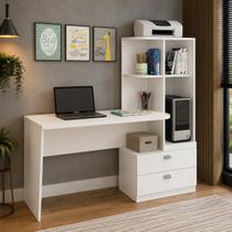 Escrivaninha Escritório com Gaveta Mesa 140cm Home Office Quarto Estudo Organizador Moderna Multiuso - Click Magazine Escrivaninha Escritório com Gaveta Mesa 140cm Home Office Quarto Estudo Organizador Moderna Multiuso - Click Magazine