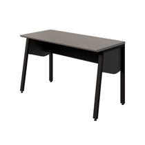 Escrivaninha Escritório Industrial 120cm com Tampo Chanfrado e Pés Metal Industrial Executive