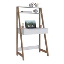 Escrivaninha Estante 1 Gaveta e 1 Prateleira Branco/Montana B80 Emovell