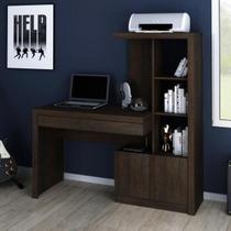 Escrivaninha Estante com 2 Portas Gaveta Rústico Tecnomobili Escrivaninha Estante com 2 Portas Gaveta Rústico Tecnomobili