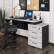 Escrivaninha Extensível 120cm 4 Gavetas Flex Multimóveis CR25323 Escrivaninha Extensível 120cm 4 Gavetas Flex Multimóveis CR25323