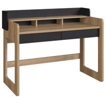 Escrivaninha Flexus 128cm - Hanover E Nero Escrivaninha Flexus 128cm - Hanover E Nero