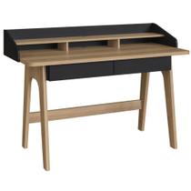 Escrivaninha Flexus 139cm - Hanover E Nero Escrivaninha Flexus 139cm - Hanover E Nero